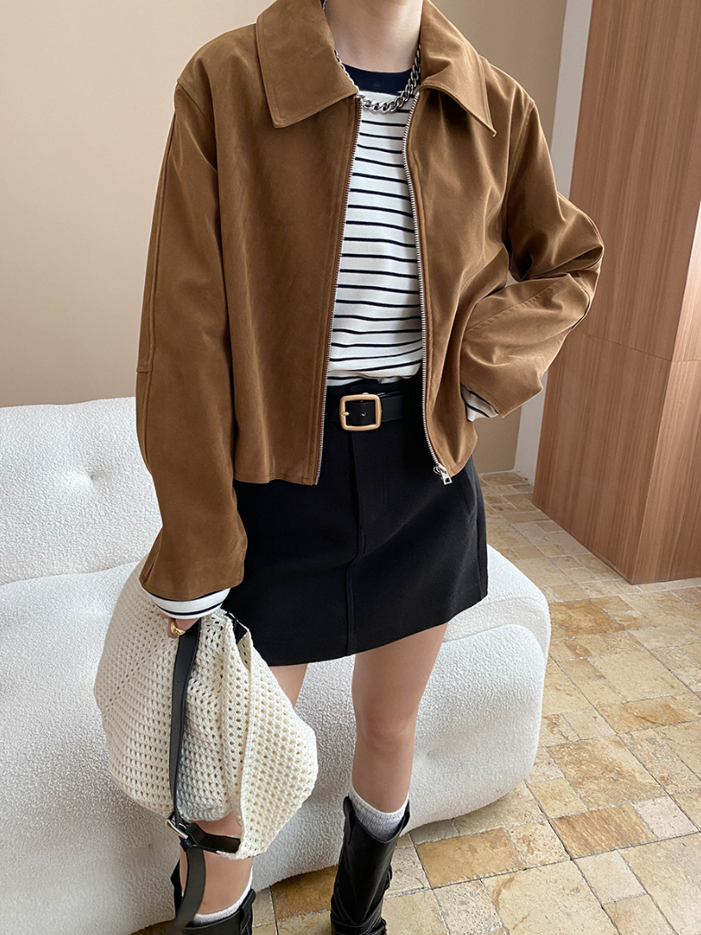 [ Influencer Recommend ]フェイクスエードショートジャケット