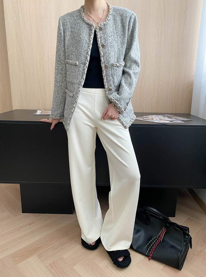 ツイードノーカラージャケット