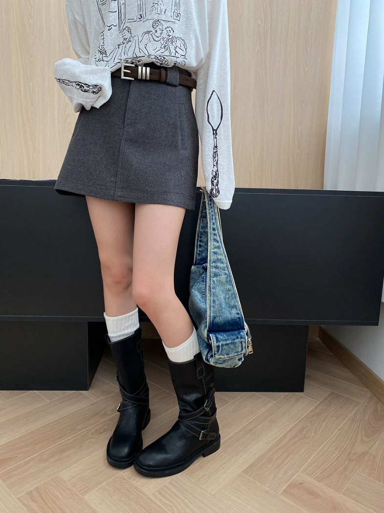 ハイウエストミニスカート