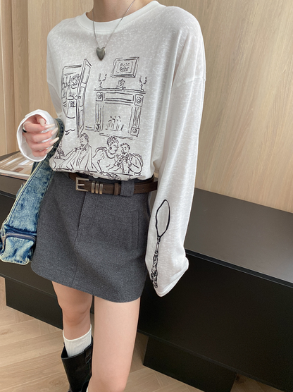 ハイウエストミニスカート