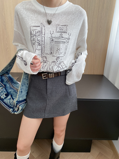 ハイウエストミニスカート