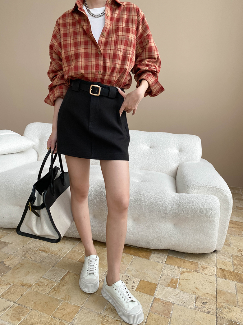 ハイウエストミニスカート