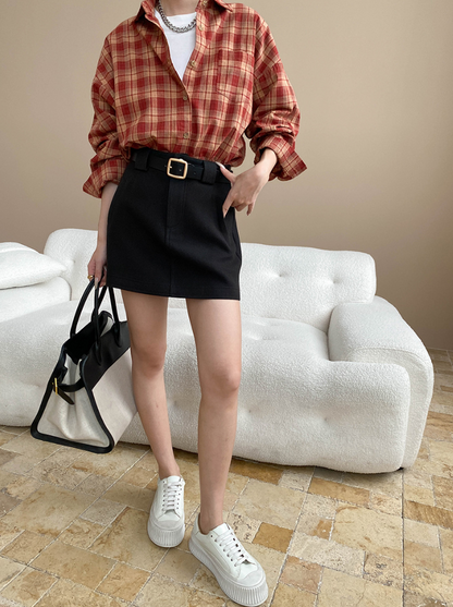 ハイウエストミニスカート