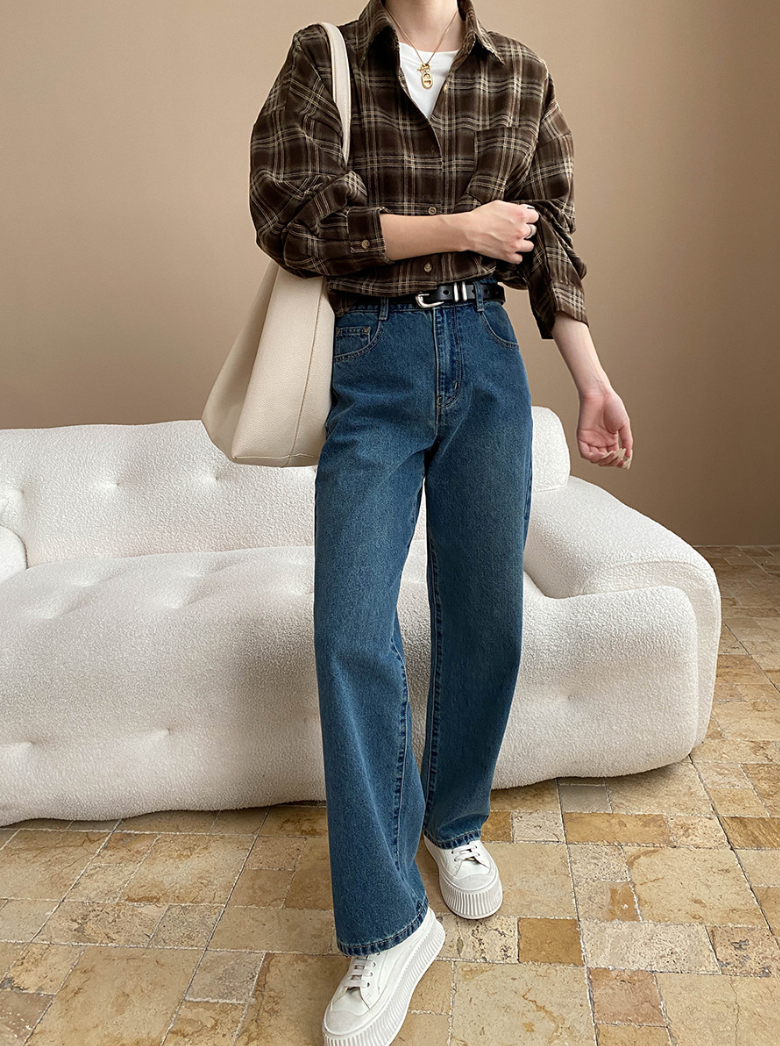 チェックオーバーサイズシャツ