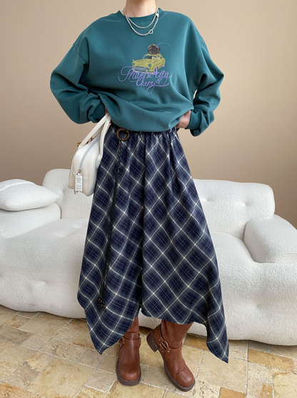 ヴィンテージ刺繍スウェットプルオーバー