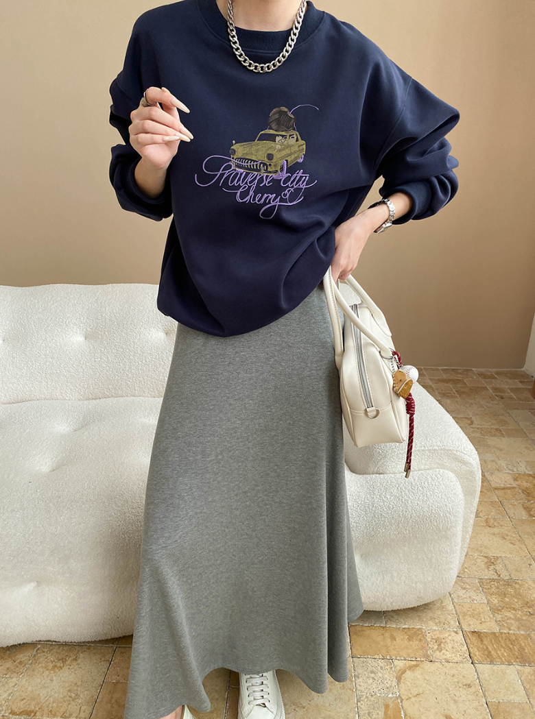 ヴィンテージ刺繍スウェットプルオーバー