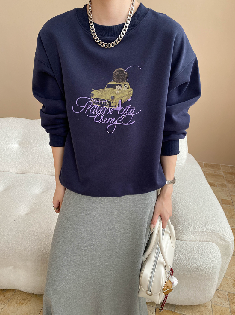 ヴィンテージ刺繍スウェットプルオーバー