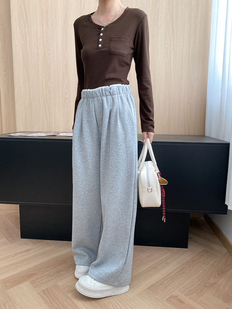 リラックスワイドスウェットパンツ