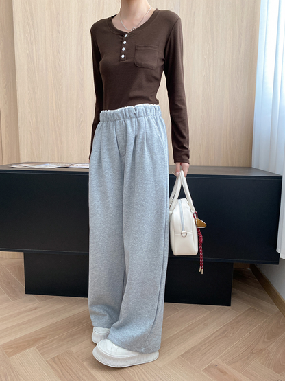 リラックスワイドスウェットパンツ