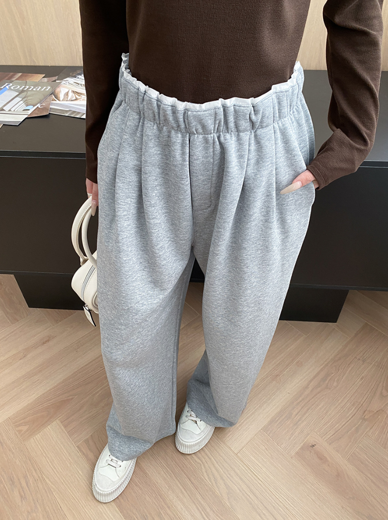 リラックスワイドスウェットパンツ