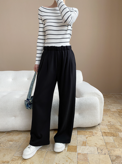 リラックスワイドスウェットパンツ