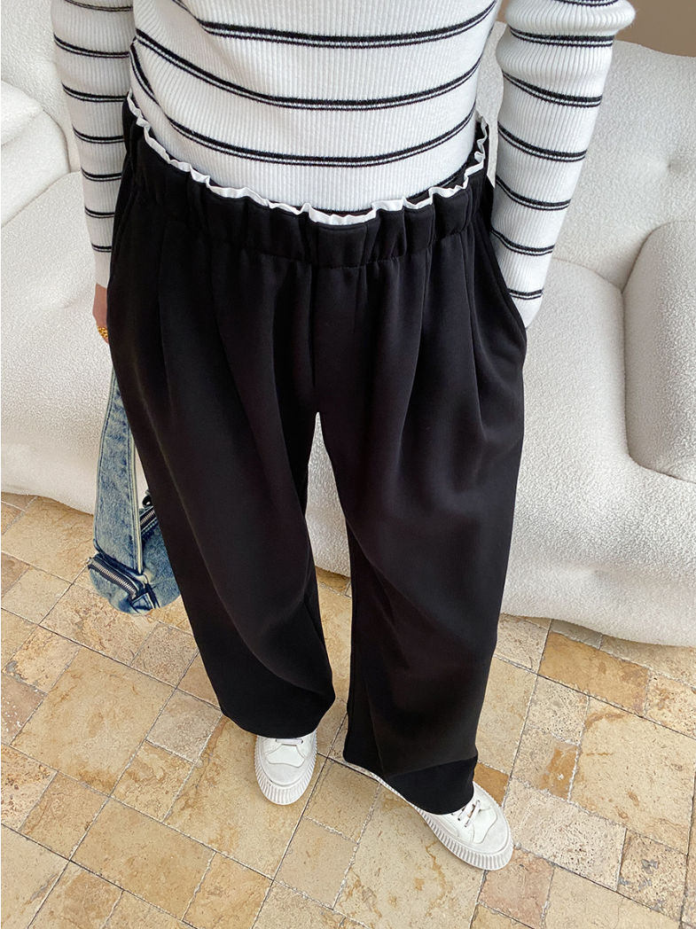 リラックスワイドスウェットパンツ