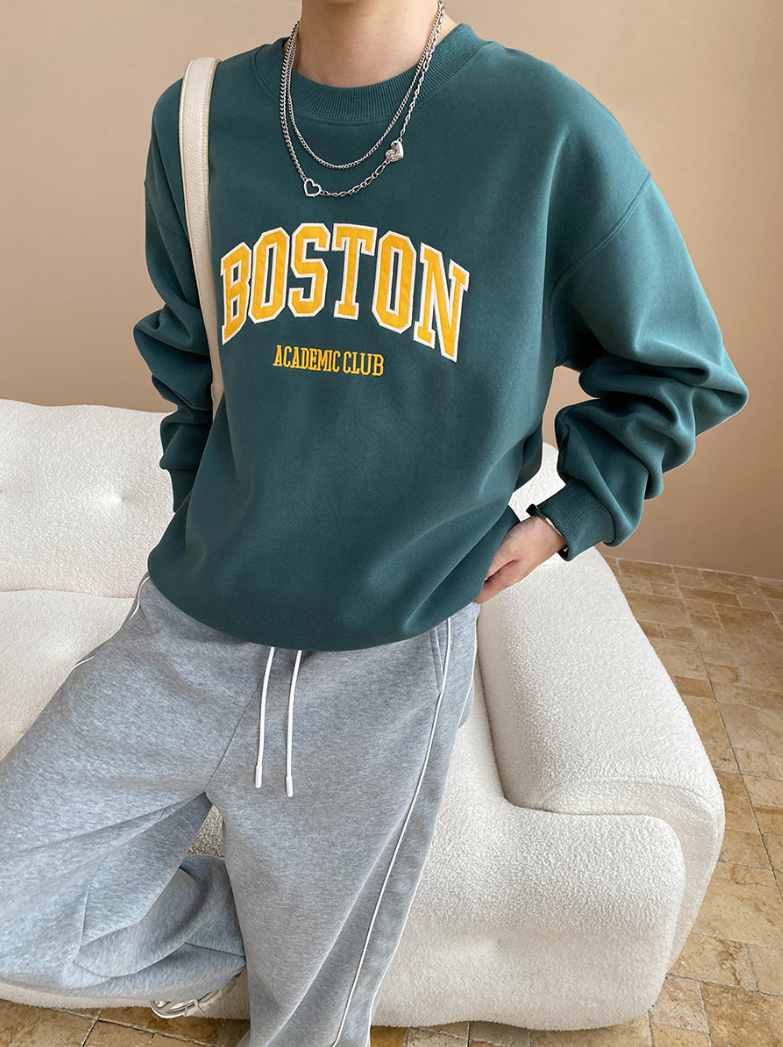 ボストンロゴオーバーサイズスウェット