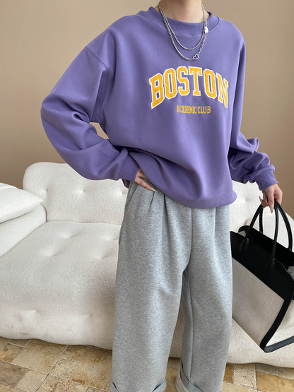 ボストンロゴオーバーサイズスウェット