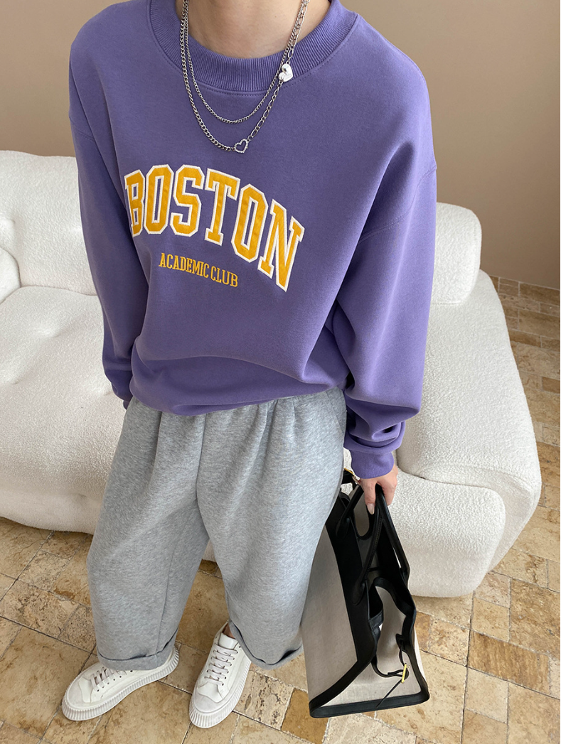ボストンロゴオーバーサイズスウェット