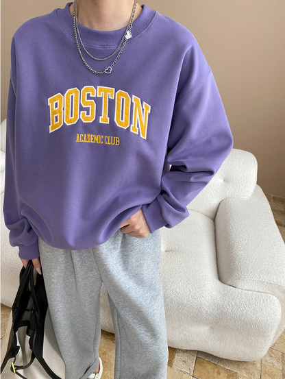 ボストンロゴオーバーサイズスウェット