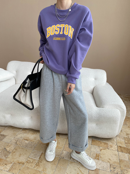 ボストンロゴオーバーサイズスウェット