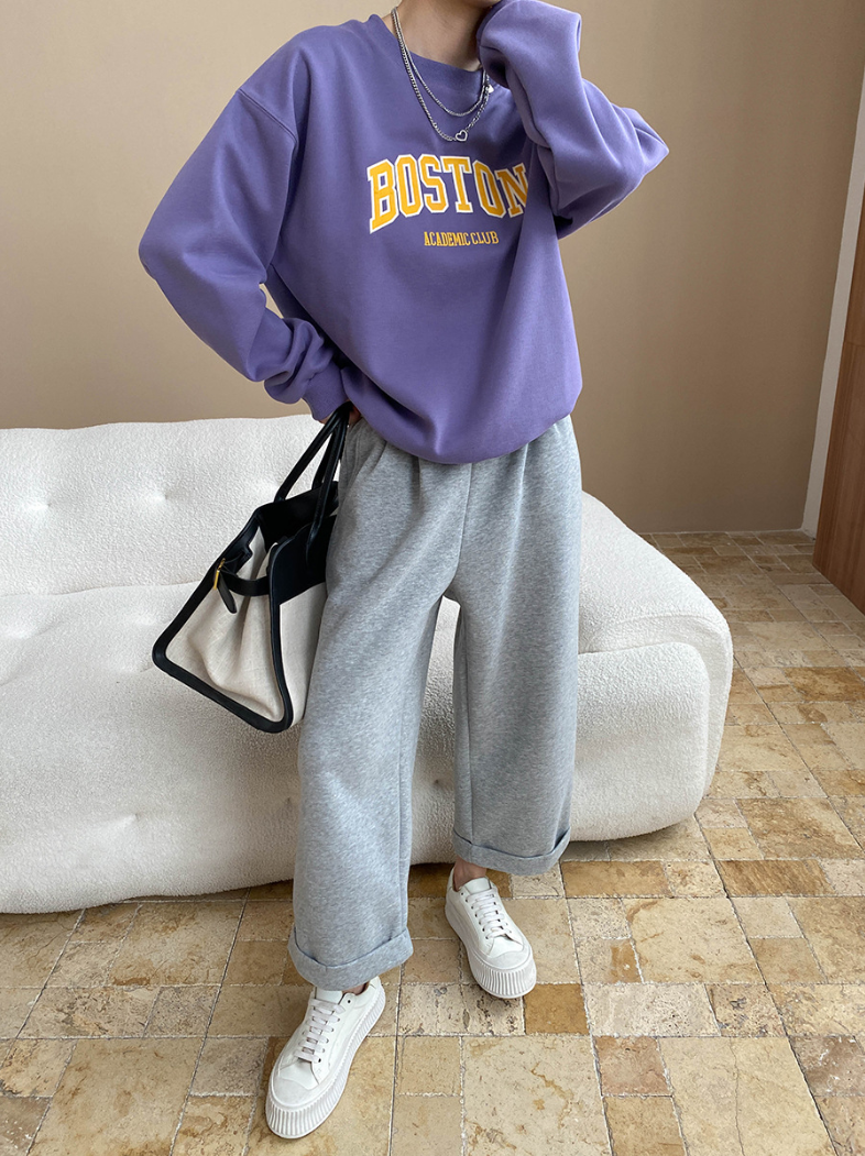ボストンロゴオーバーサイズスウェット