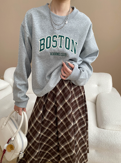 ボストンロゴオーバーサイズスウェット