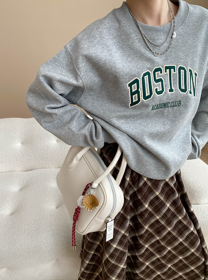 ボストンロゴオーバーサイズスウェット