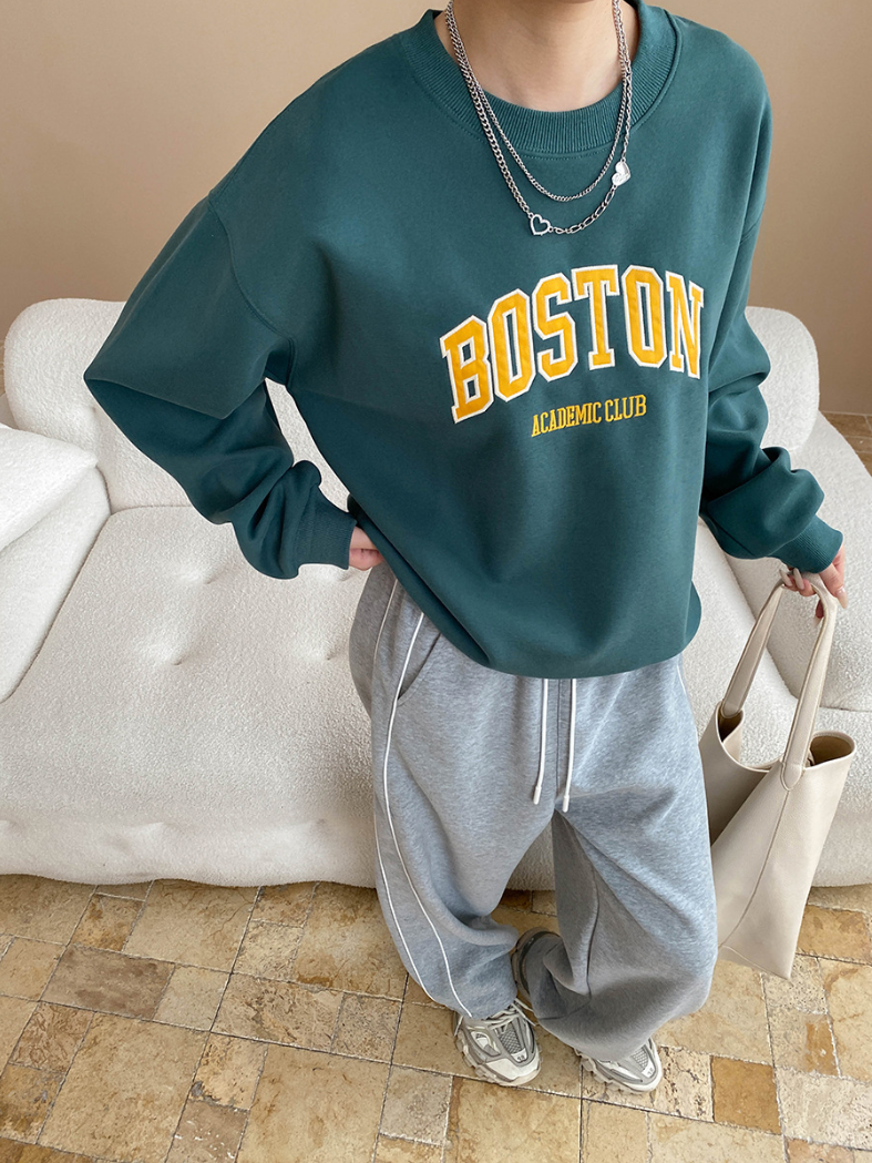ボストンロゴオーバーサイズスウェット