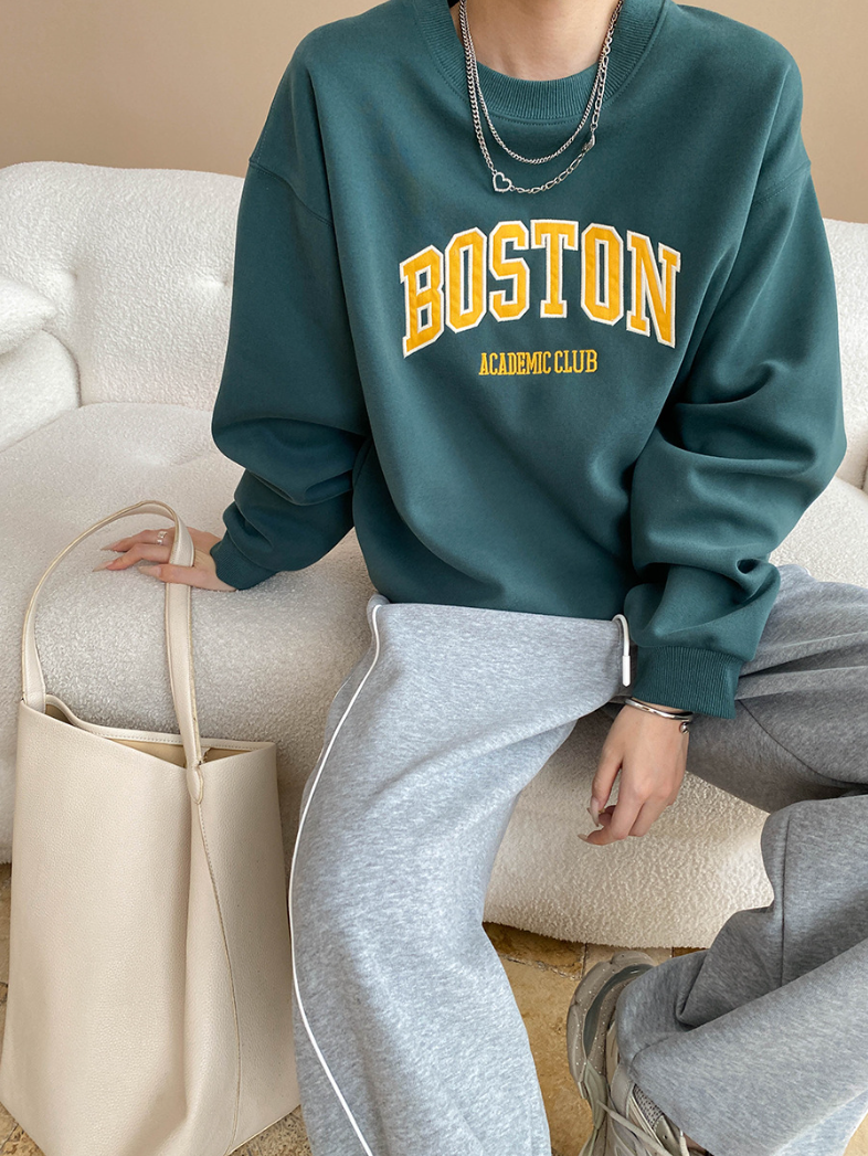 ボストンロゴオーバーサイズスウェット