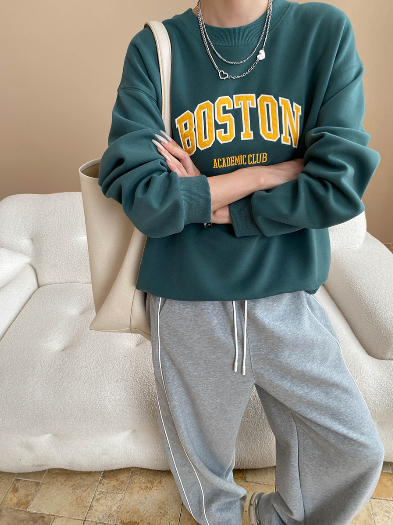 ボストンロゴオーバーサイズスウェット