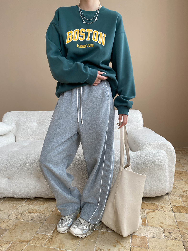 ボストンロゴオーバーサイズスウェット