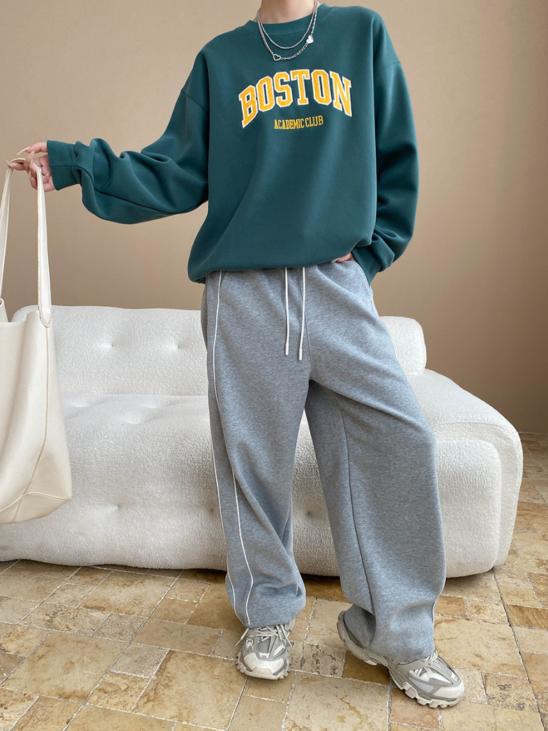 ボストンロゴオーバーサイズスウェット