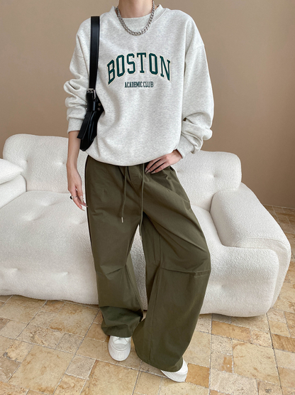ボストンロゴオーバーサイズスウェット