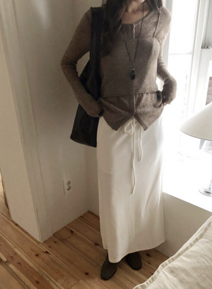 【一部即納】セミシアーカーデ×キャミソール セットトップス