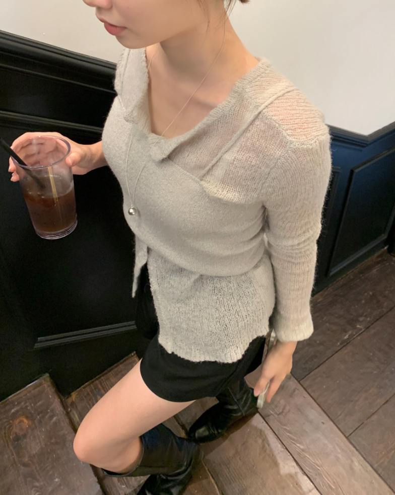 【一部即納】セミシアーカーデ×キャミソール セットトップス