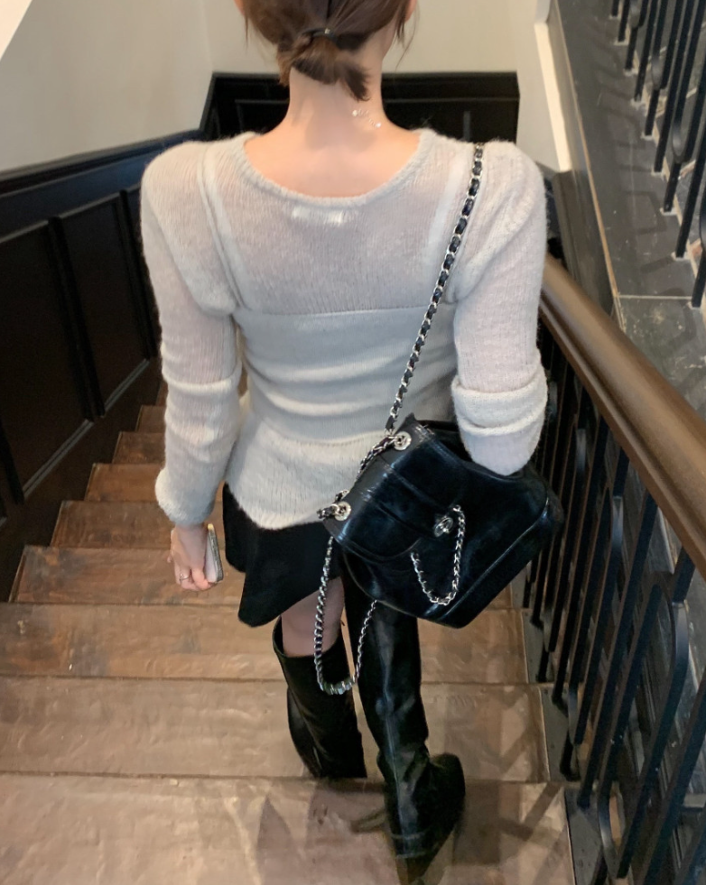 【一部即納】セミシアーカーデ×キャミソール セットトップス