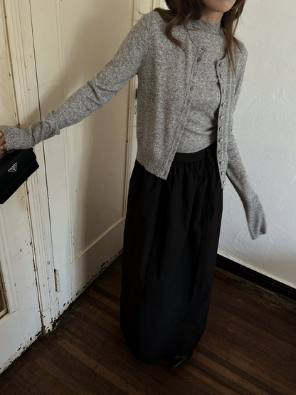 ボタンカーディガン×ノースリーブニット セットトップス