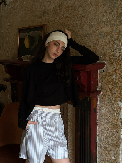 ボタンカーディガン×ノースリーブニット セットトップス