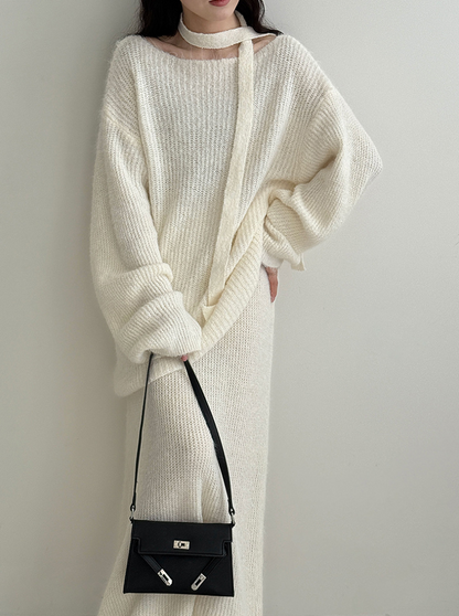 【一部即納】ルーズニットセットアップ