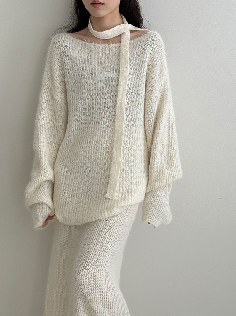 【一部即納】ルーズニットセットアップ