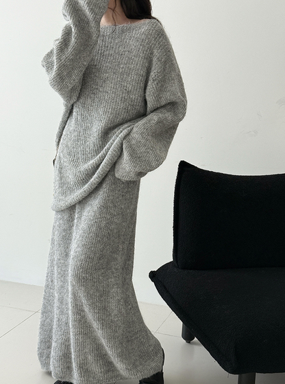 【一部即納】ルーズニットセットアップ