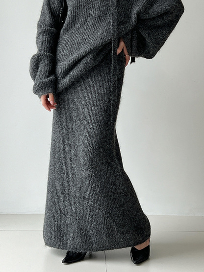 【一部即納】ルーズニットセットアップ