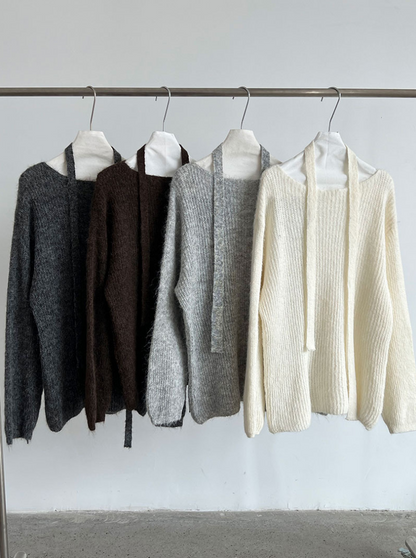 【一部即納】ルーズニットセットアップ