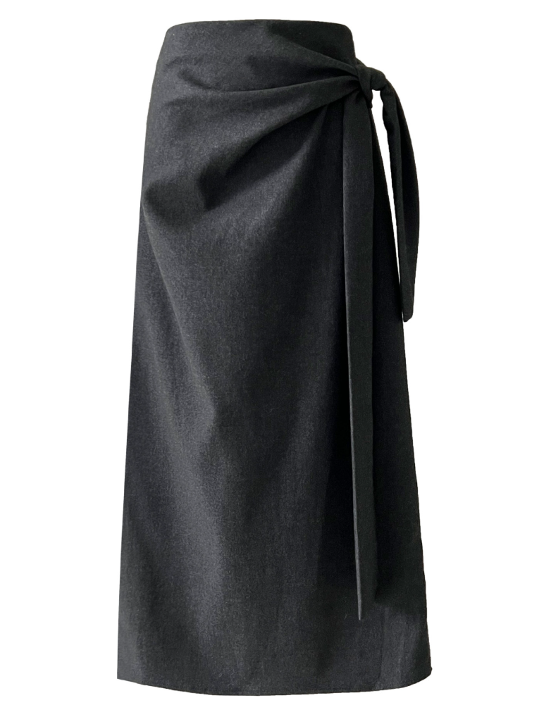 ウールライクラップロングスカート