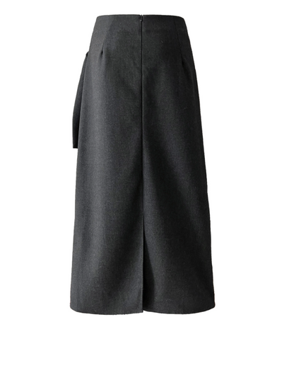 ウールライクラップロングスカート