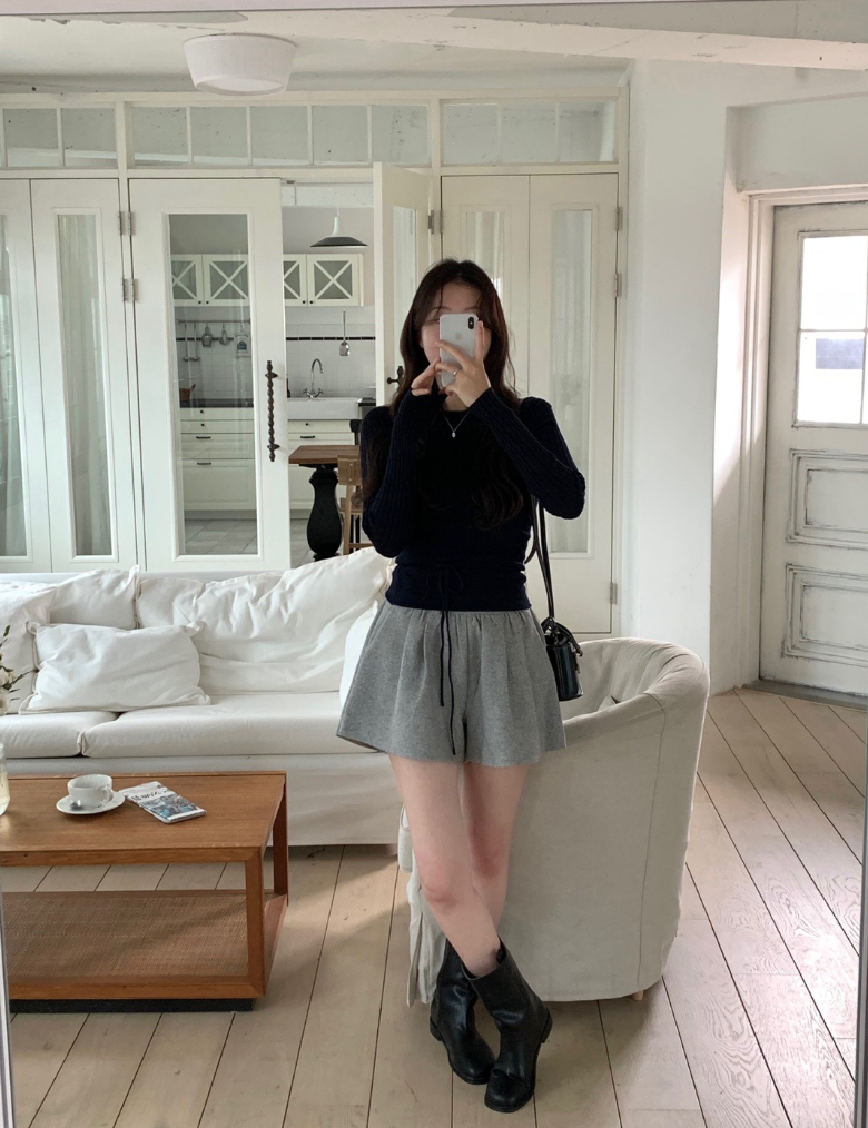 リブコンビウエストリボントップス