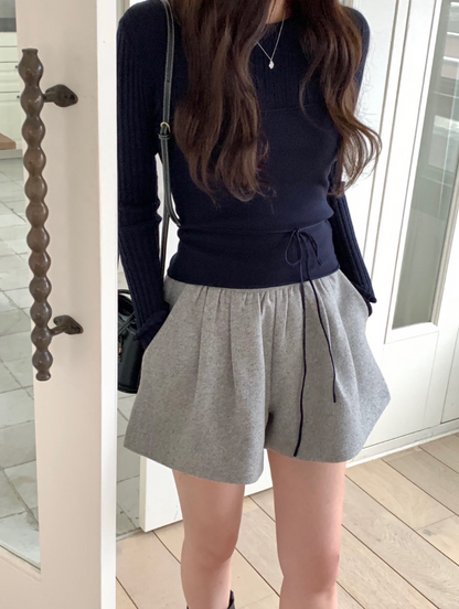 リブコンビウエストリボントップス