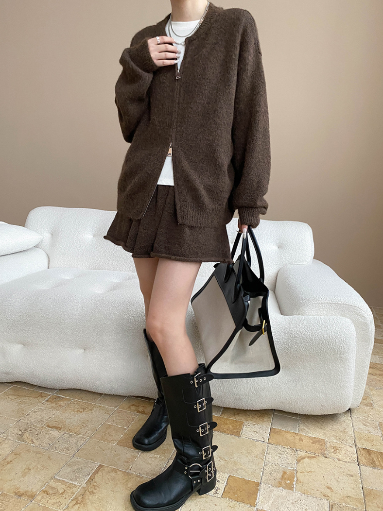 10/17(金)PM12:00～販売START】ジップアップニットセットアップ