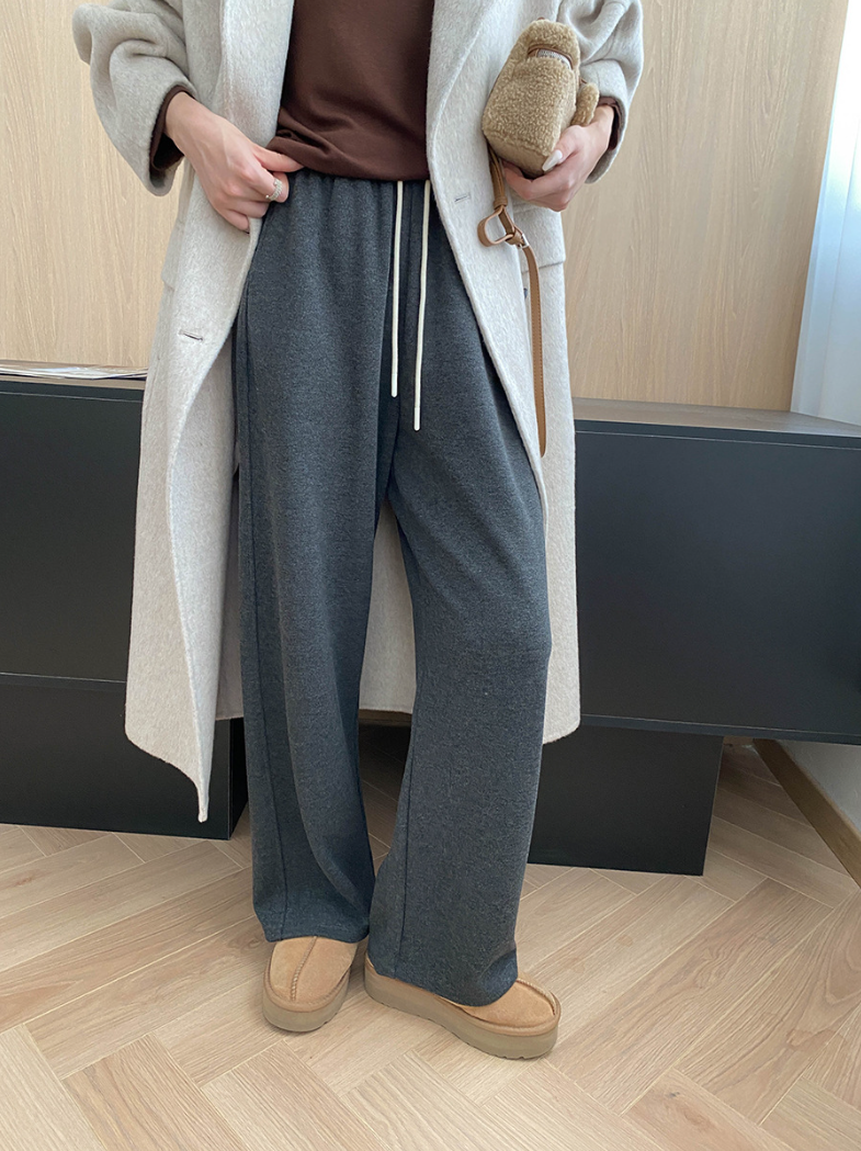 ドローストリングリラックスワイドパンツ