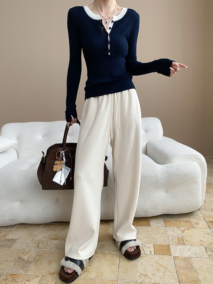 ドローストリングリラックスワイドパンツ