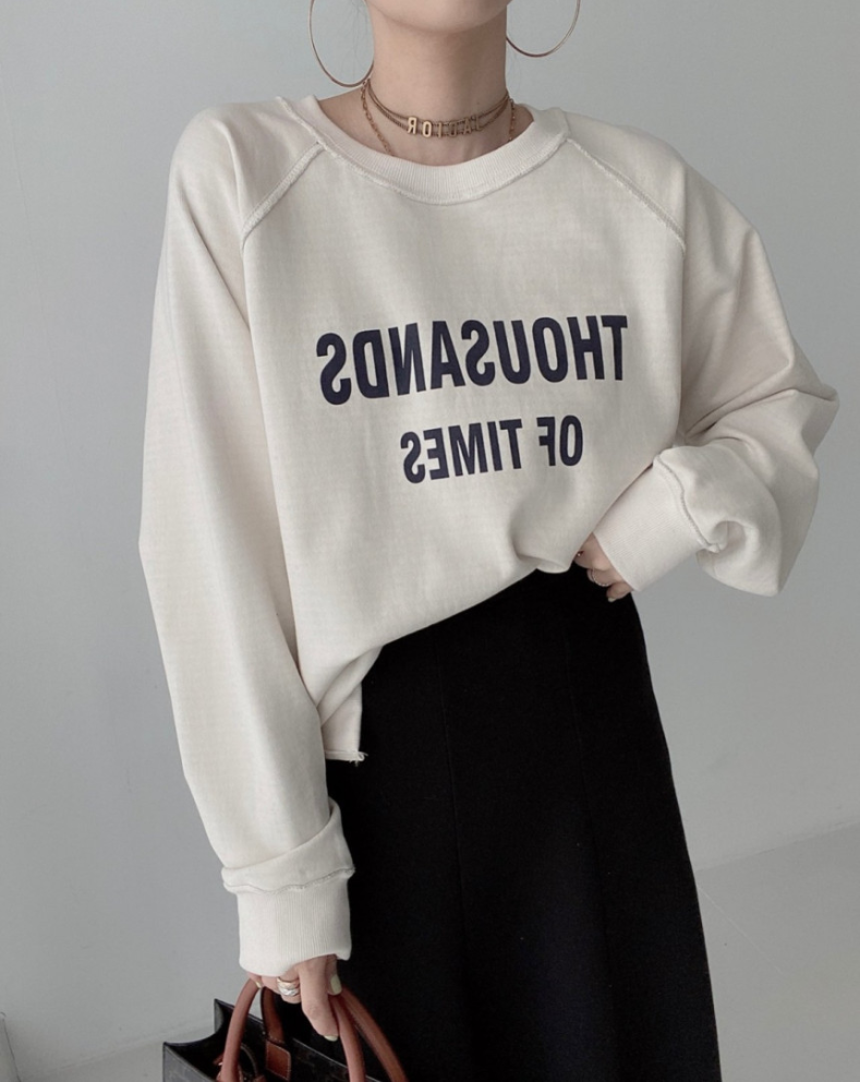 ロゴラグランスウェットプルオーバー