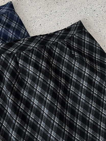 チェックAラインミニスカート