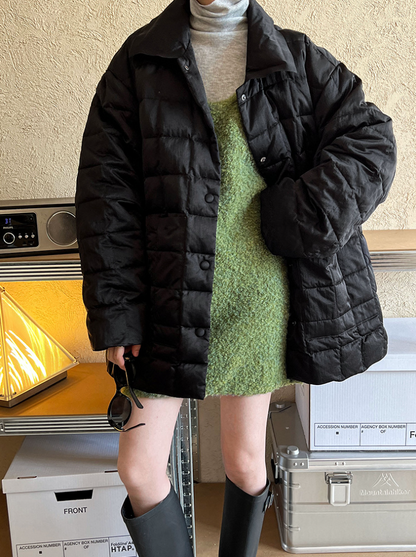 ボアタッチニットベストワンピース